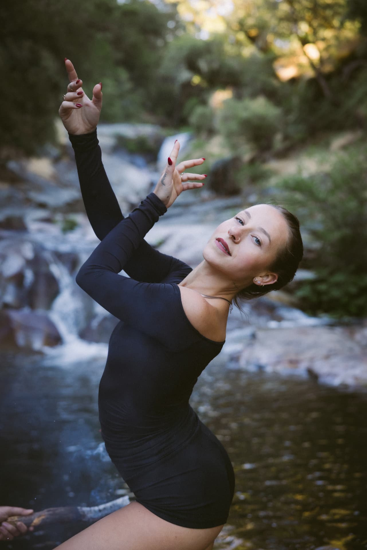Ashé Jordan dancing outdoors